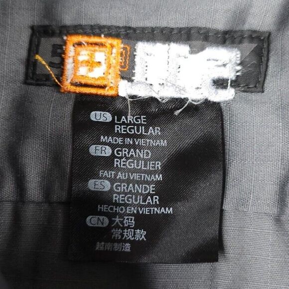 511 Tactical Shirt Mens Size Large Titan Fuel Tanks Ripstop Short Sleeve - Picture 6 of 7